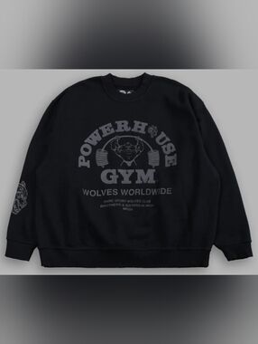 Darc Sport "PowerHouse Of Wolves Destroyed" Oversized London Crewneck